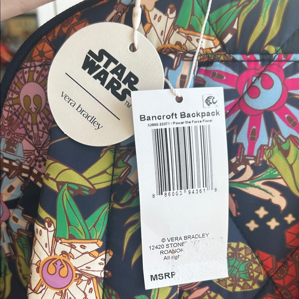 Star Wars x Vera Bradley Quilted Backpack - Picture 5 of 7